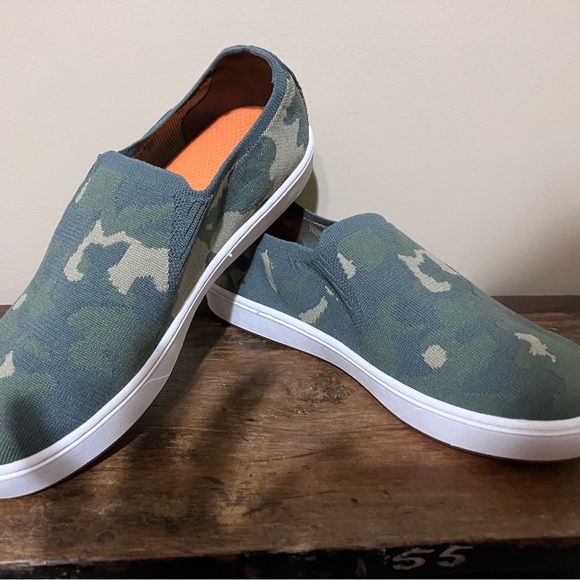 Camouflage Slip-On Sneakers - Picture 1 of 6